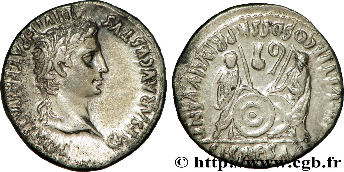 AUGUSTE, CAIUS et LUCIUS Denier SUP/TTB