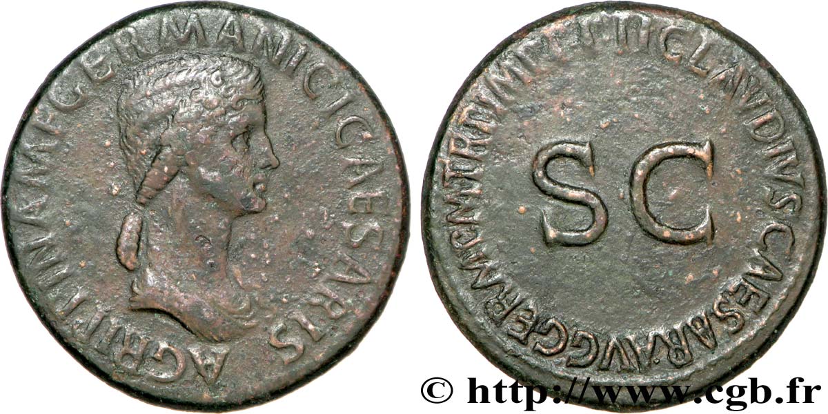 AGRIPPINE MÈRE Sesterce TTB