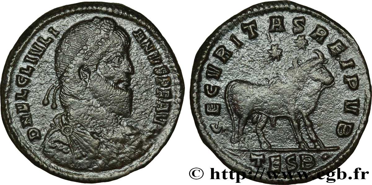 JULIEN II LE PHILOSOPHE Double maiorina, (GB, Æ 1) TTB