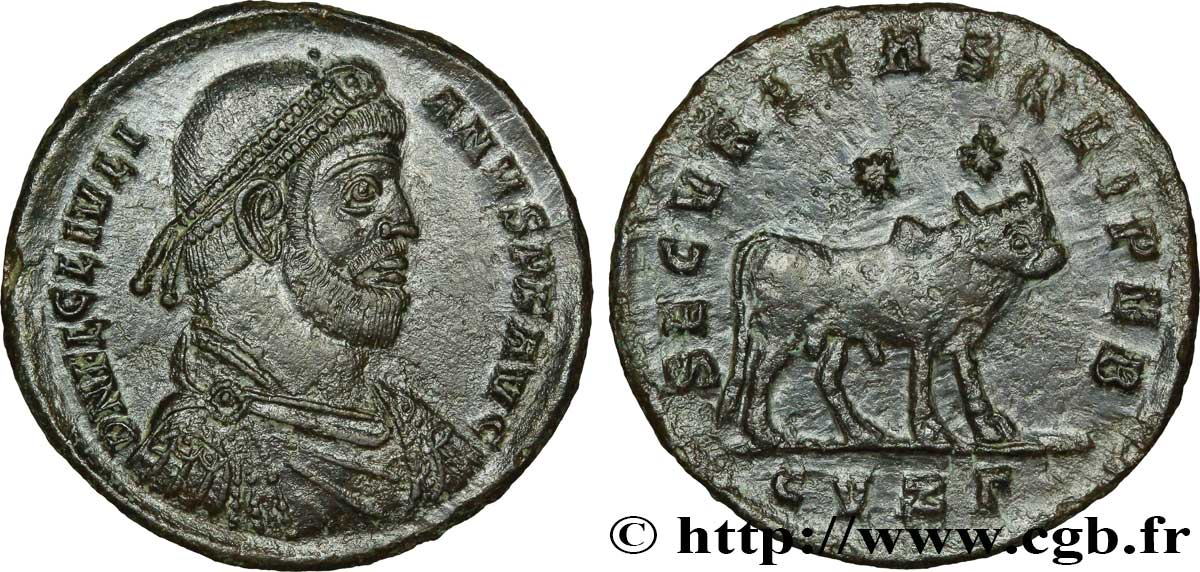 JULIEN II LE PHILOSOPHE Double maiorina, (GB, Æ 1) SUP