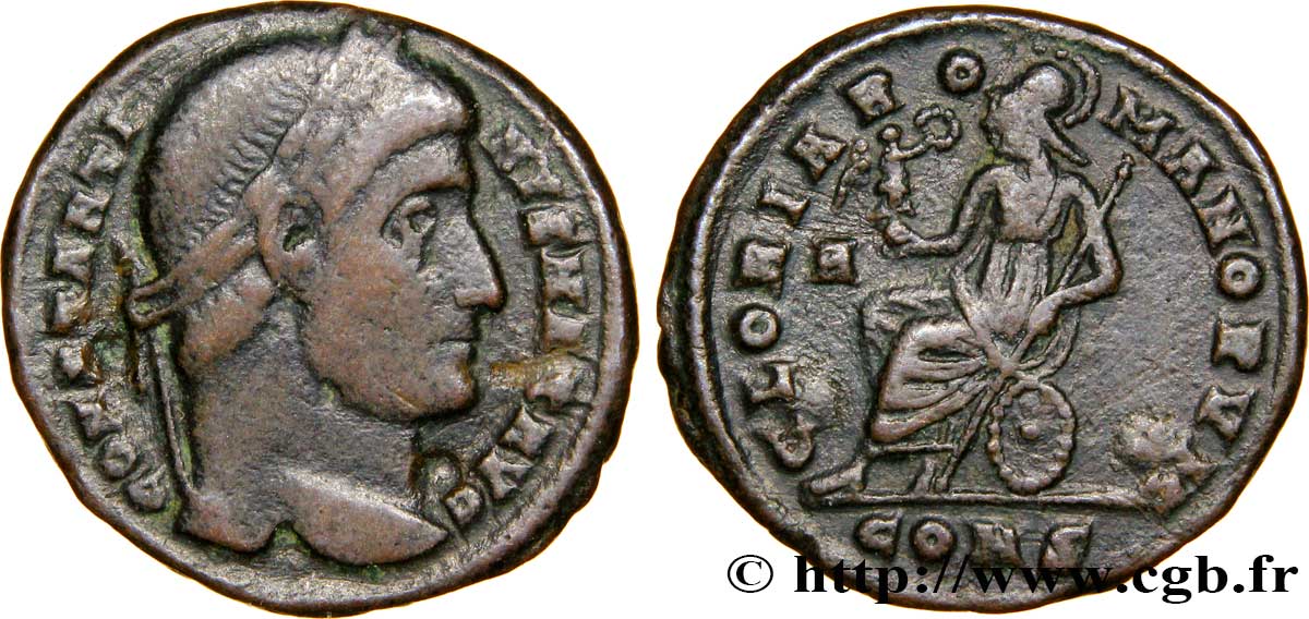 CONSTANTIN Ier LE GRAND Centenionalis ou nummus TTB