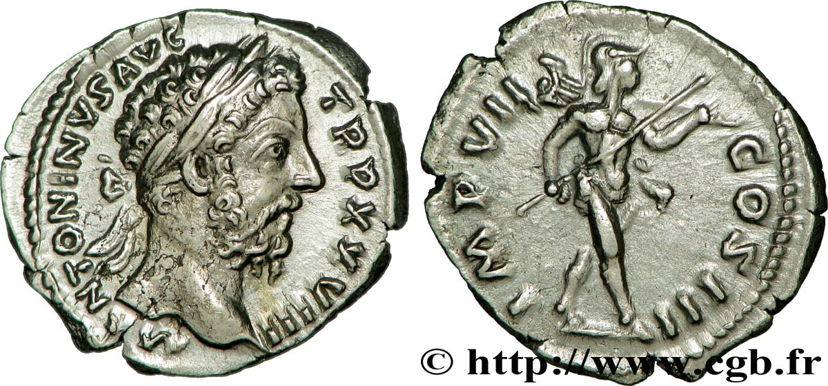 MARC AURÈLE Denier TTB+