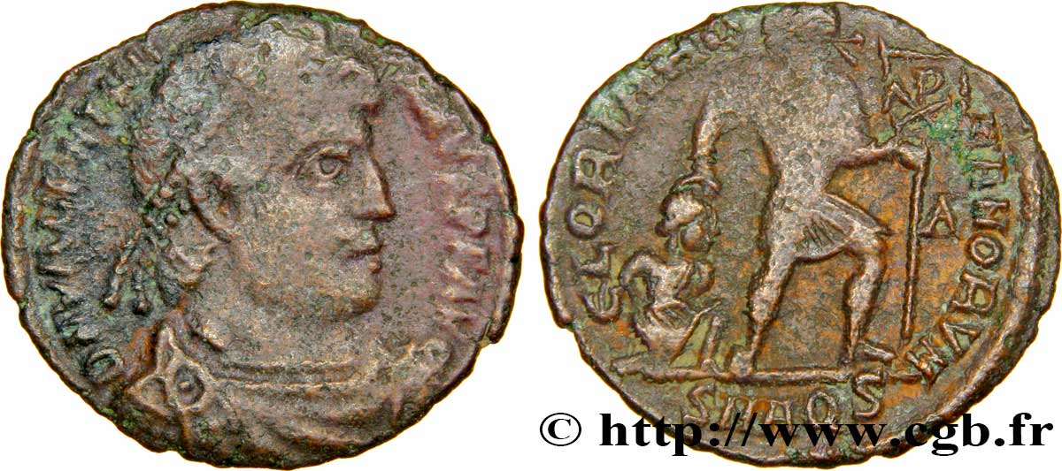 VALENTINIEN Ier Nummus, (PB, Æ 3) TB+/TTB+