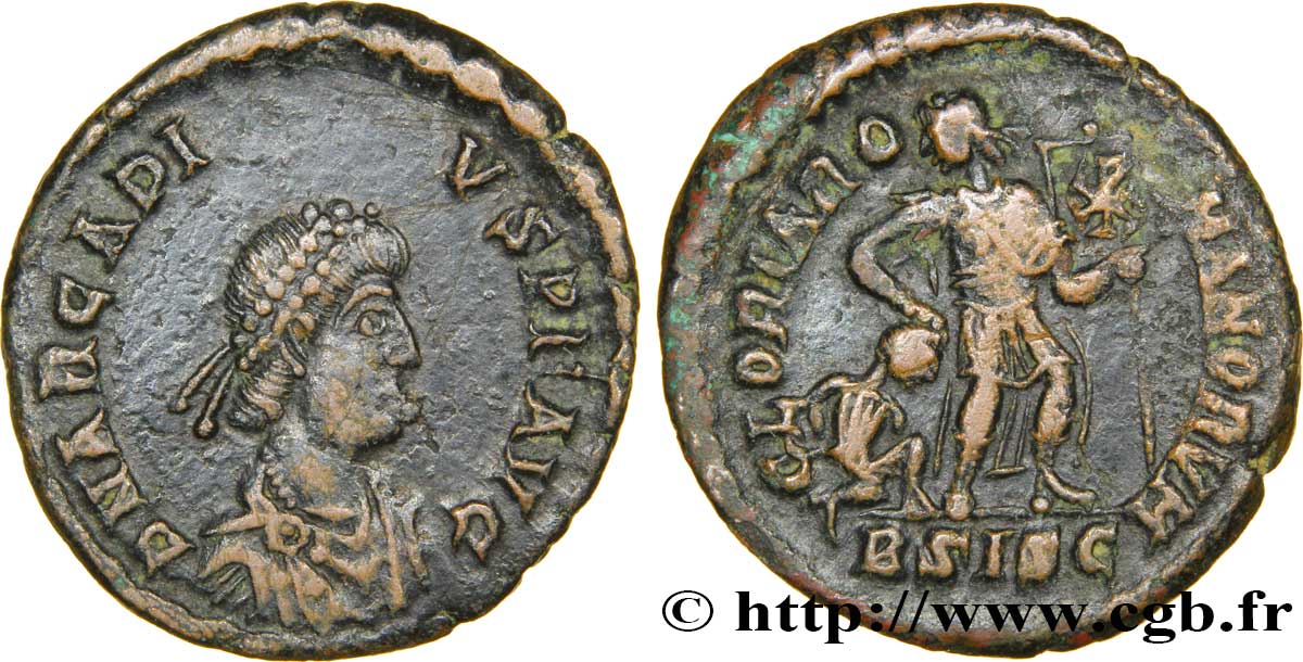 ARCADIUS Nummus, (PB, Æ 3) TTB+