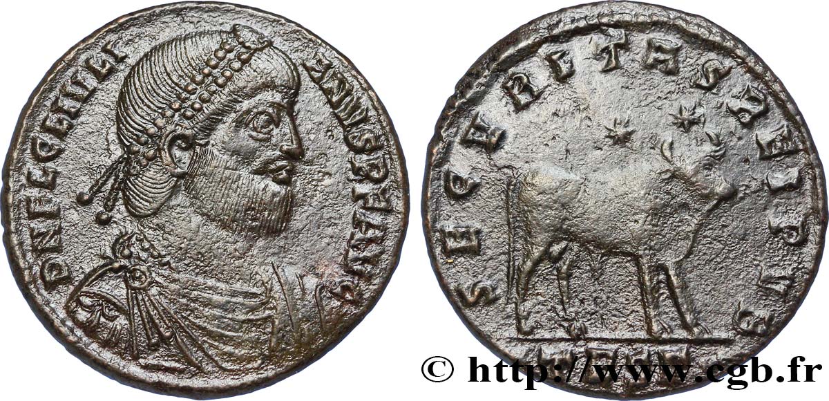 JULIEN II LE PHILOSOPHE Double maiorina, (GB, Æ 1) TTB+