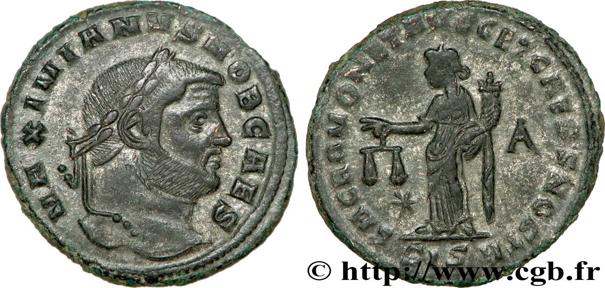 GALÈRE Follis ou nummus SUP/TTB