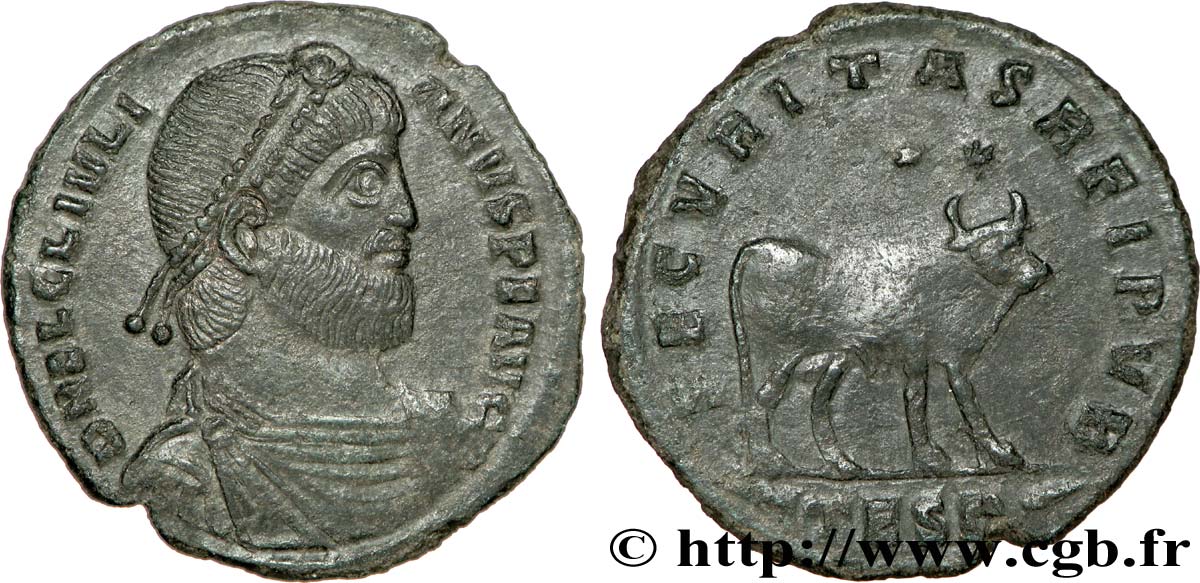 JULIEN II LE PHILOSOPHE Double maiorina, (GB, Æ 1) TTB+