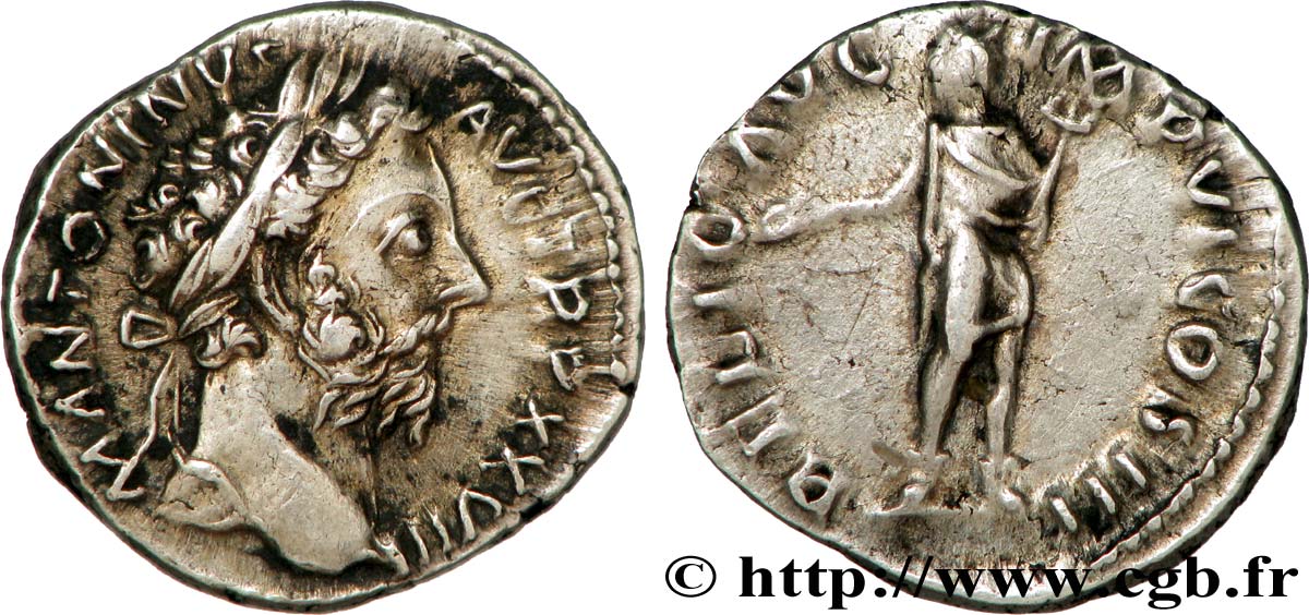 MARC AURÈLE Denier TTB+