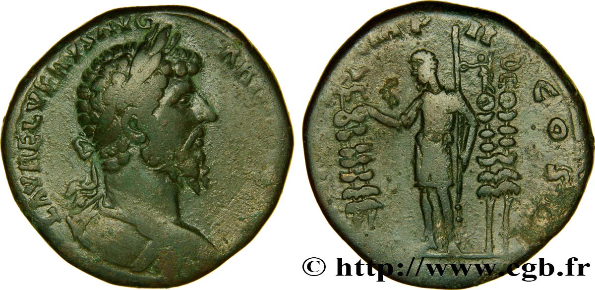 LUCIUS VÉRUS Sesterce TB+