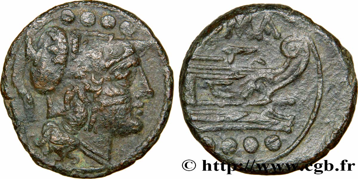 RÉPUBLIQUE ROMAINE - ANONYMES Triens frappé TTB