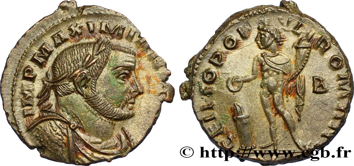 MAXIMIEN HERCULE Follis ou nummus SPL