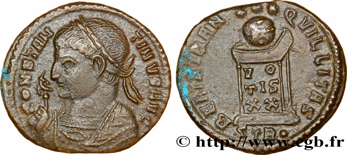 CONSTANTIN Ier LE GRAND Centenionalis ou nummus TTB+