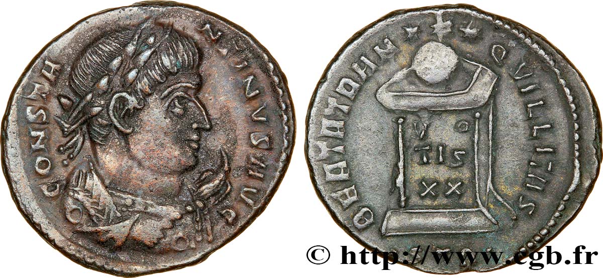 CONSTANTIN Ier LE GRAND Centenionalis ou nummus SUP