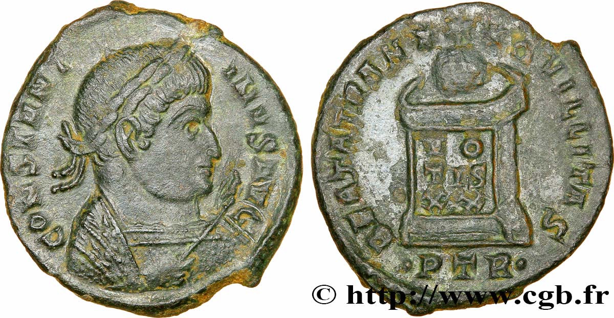CONSTANTIN Ier LE GRAND Centenionalis ou nummus TTB+