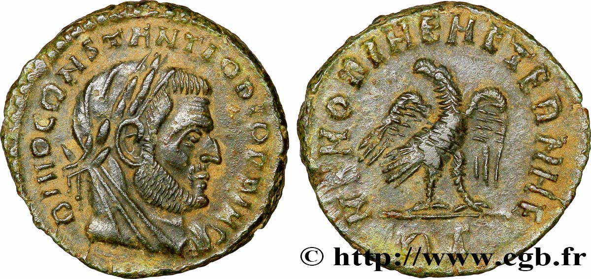 CONSTANCE Ier CHLORE Demi-follis ou demi-nummus TTB+