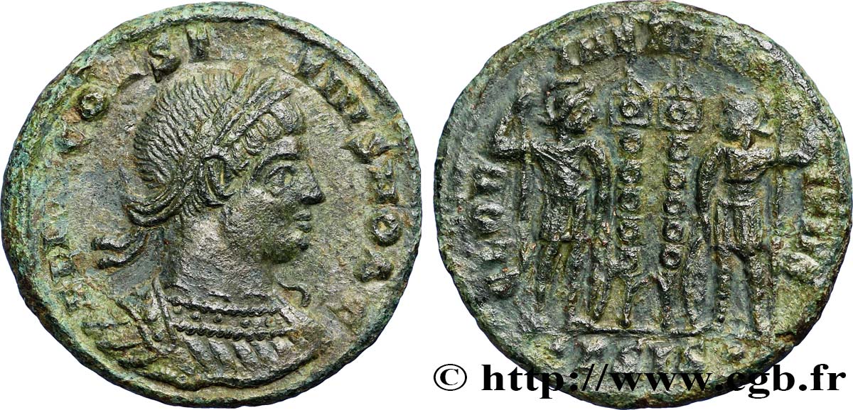 CONSTANCE II Centenionalis ou nummus TTB+/TTB