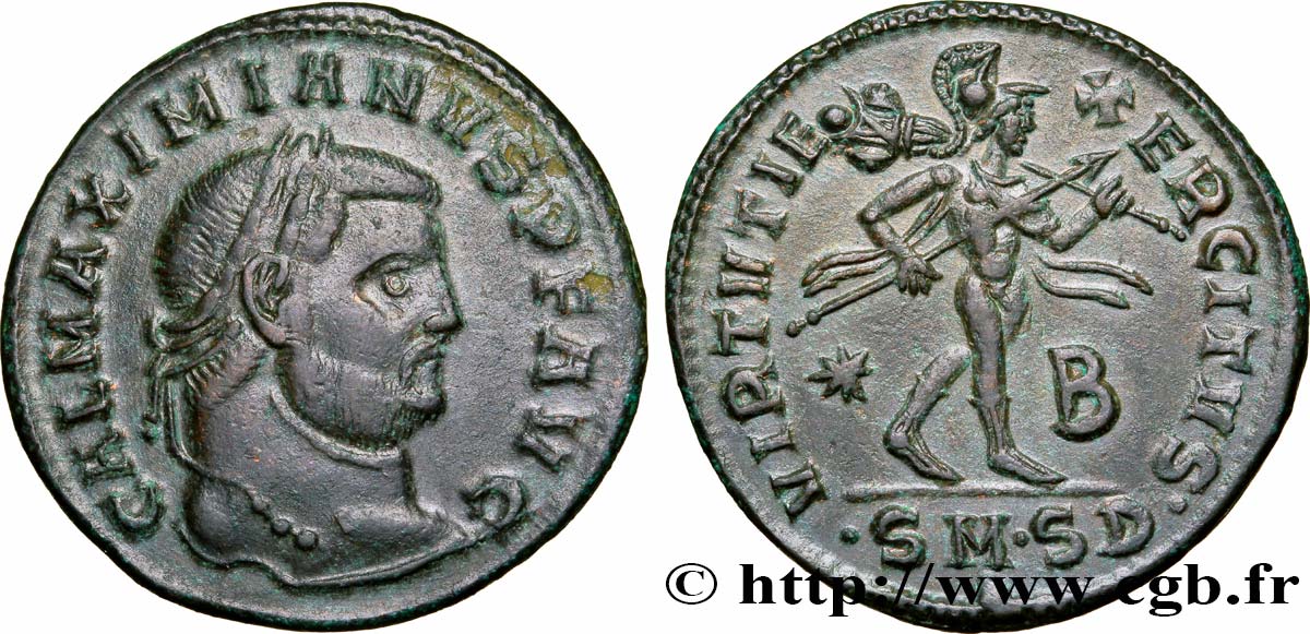 GALÈRE Follis ou nummus SUP