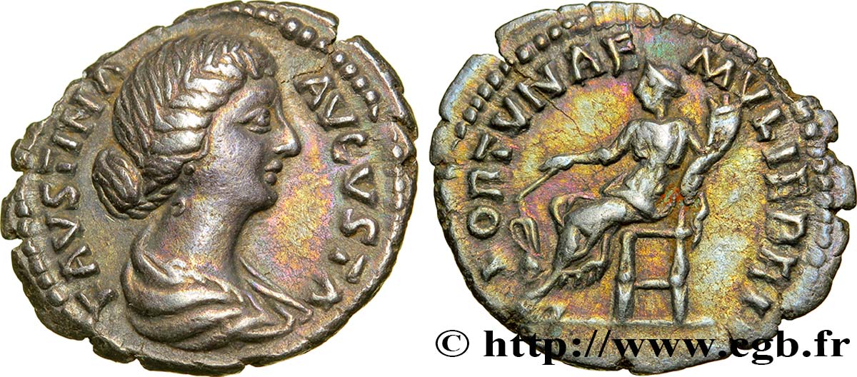 FAUSTINE JEUNE Denier TTB