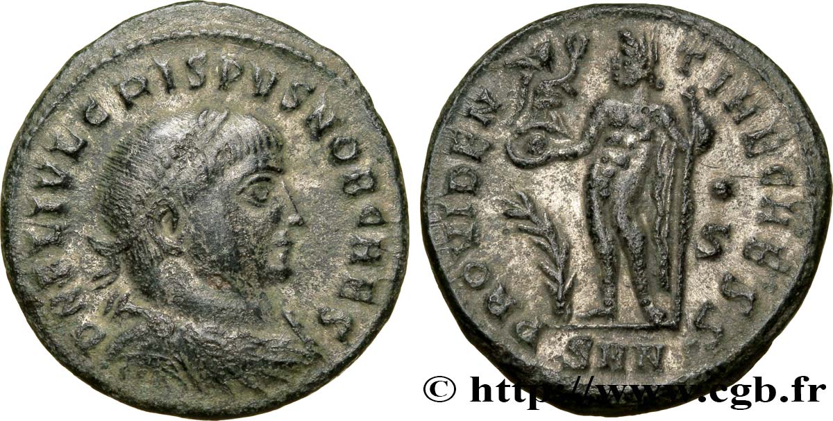 CRISPUS Centenionalis ou nummus TTB+/SUP