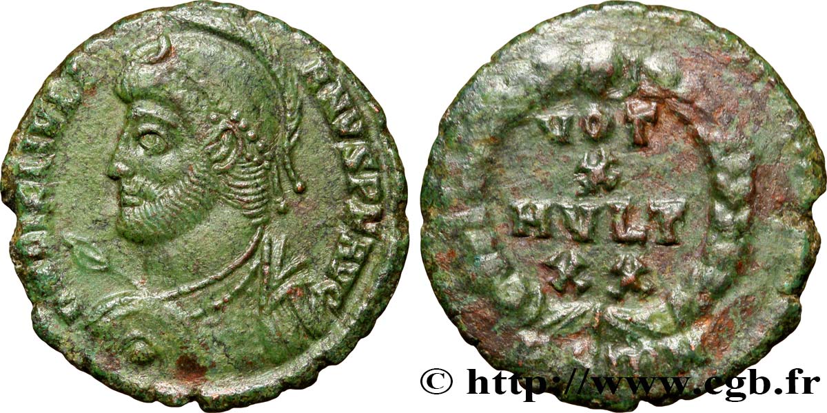 JULIAN II THE PHILOSOPHER Maiorina ou nummus, (PB, Æ 3) AU
