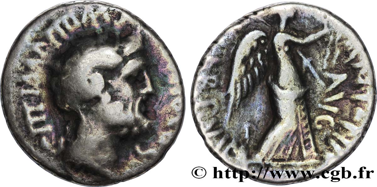 MARC ANTOINE et PINARIUS SCARPUS Denier TB+