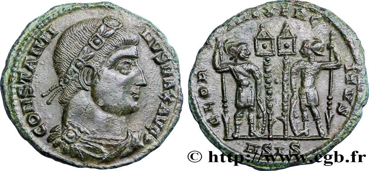 CONSTANTINUS I DER GROßE Centenionalis ou nummus VZ