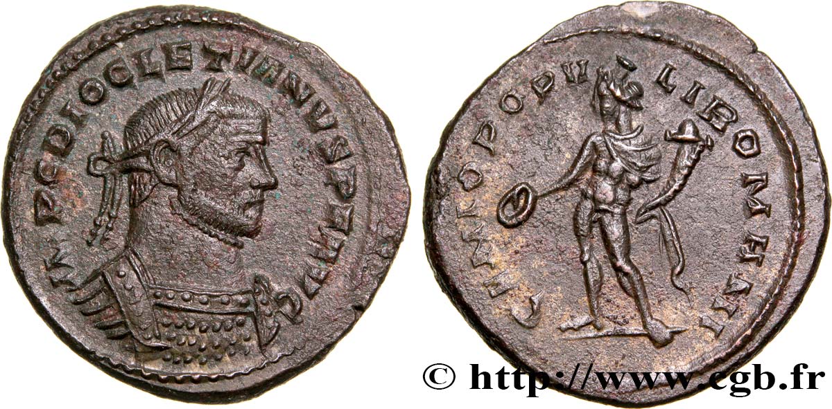 DIOCLÉTIEN Follis ou nummus TTB+/SUP
