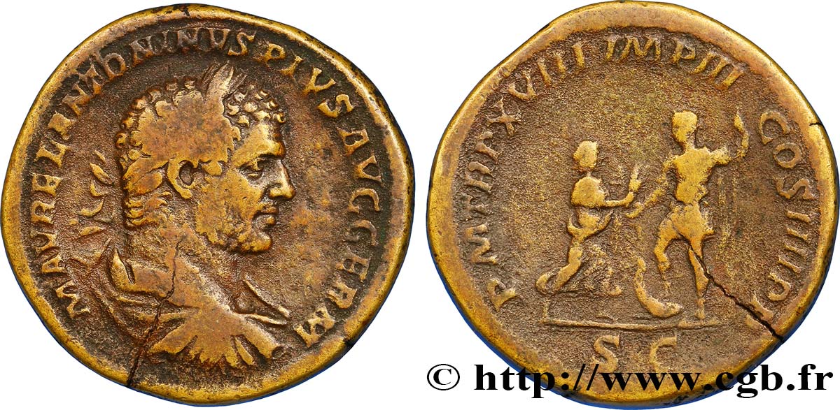 CARACALLA Sesterce TTB