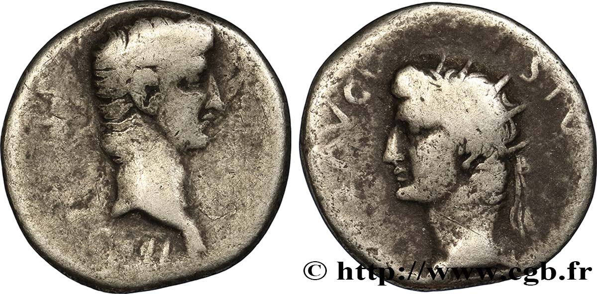 GERMANICUS ET AUGUSTE Drachme TB+