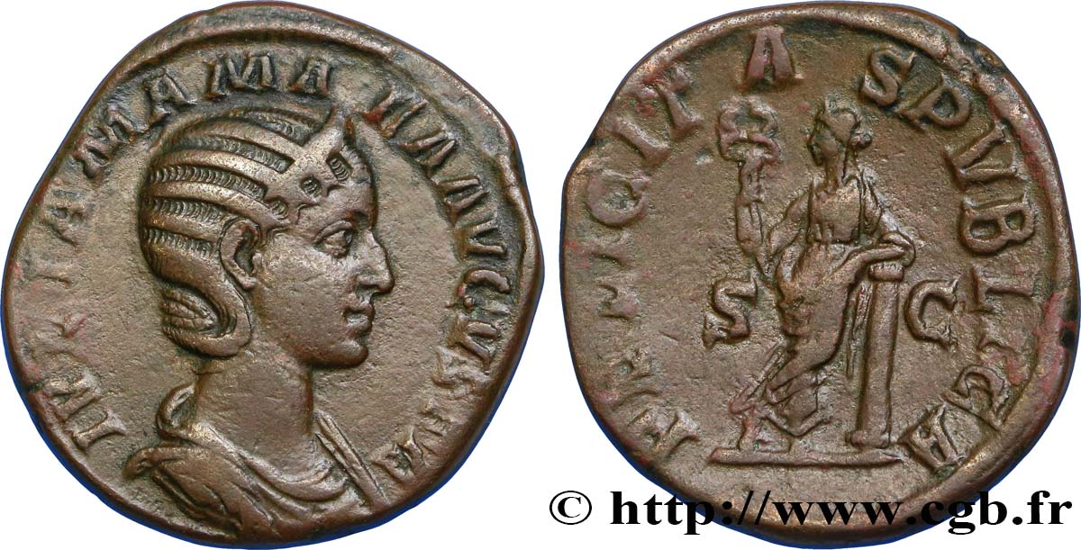 JULIA MAMÉE Sesterce TTB