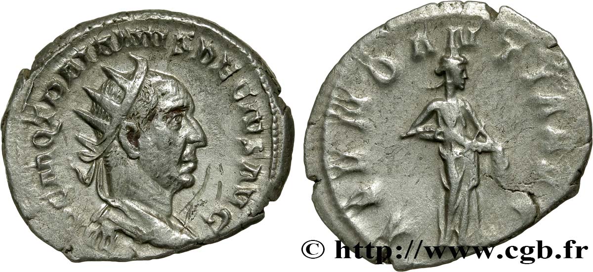 TRAJAN DÈCE Antoninien TB+