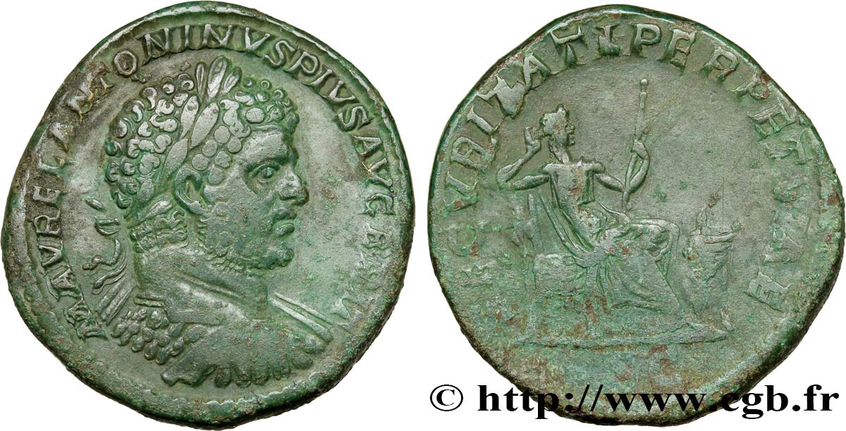 CARACALLA Sesterce TTB+/TTB