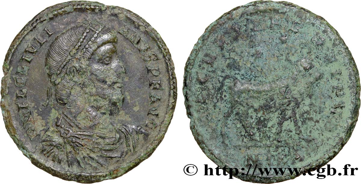 JULIEN II LE PHILOSOPHE Double maiorina, (GB, Æ 1) TB+/TB