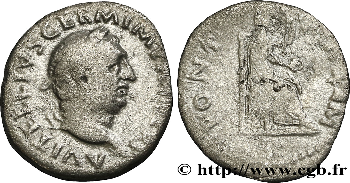 VITELLIUS Denier TB