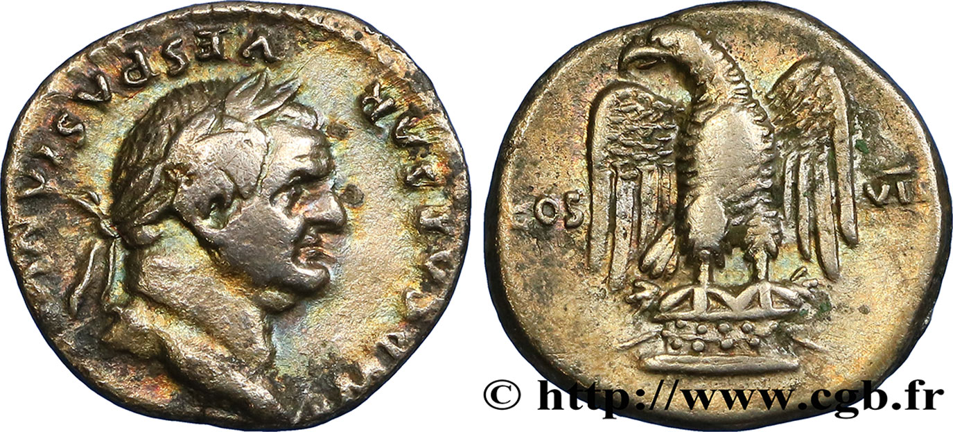 VESPASIEN Denier TTB+/TTB