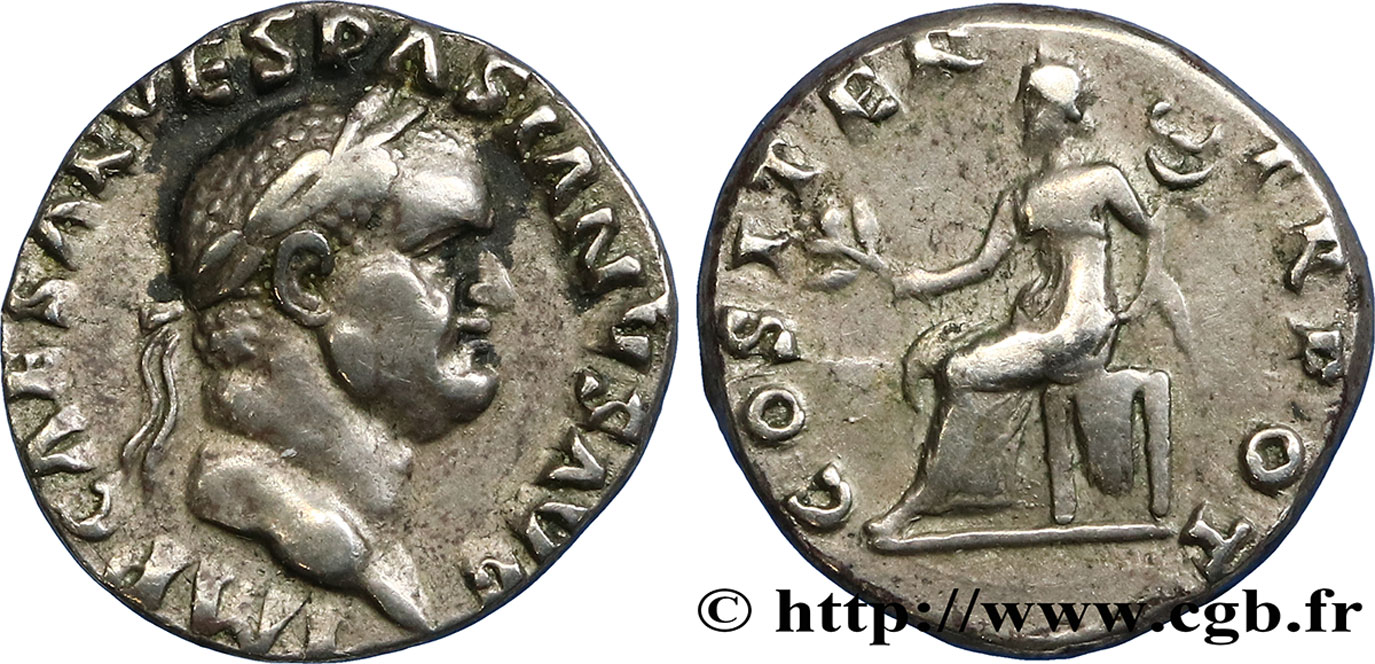 VESPASIEN Denier TTB+