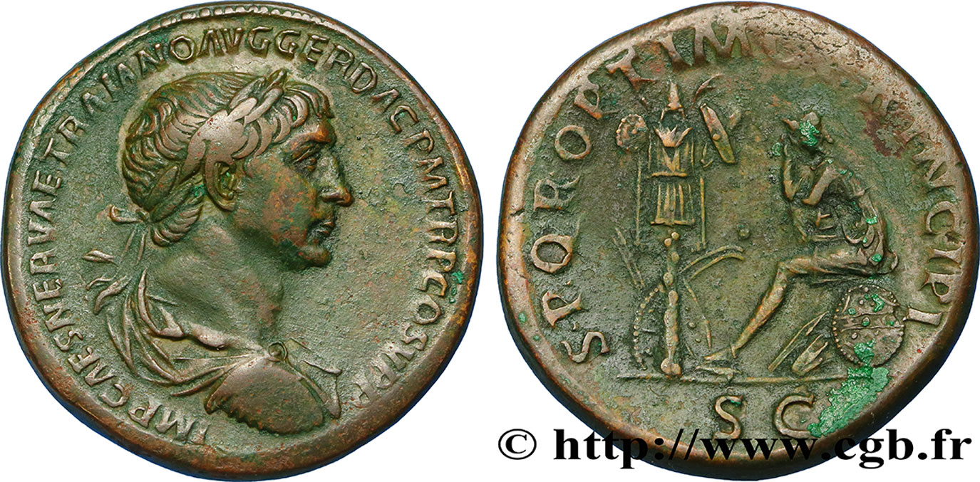 TRAJAN Sesterce TTB+