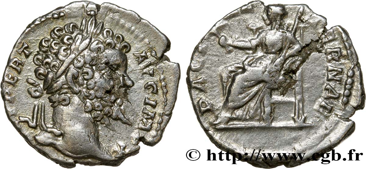 SEPTIME SÉVÈRE Denier TTB+