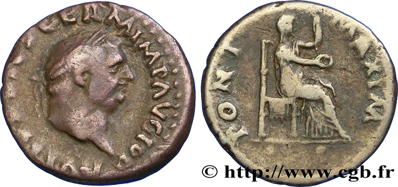 VITELLIUS Denier TB+