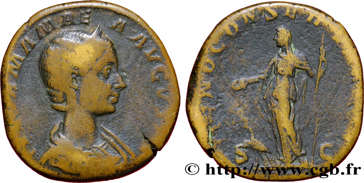 JULIA MAMAEA Sesterce VF