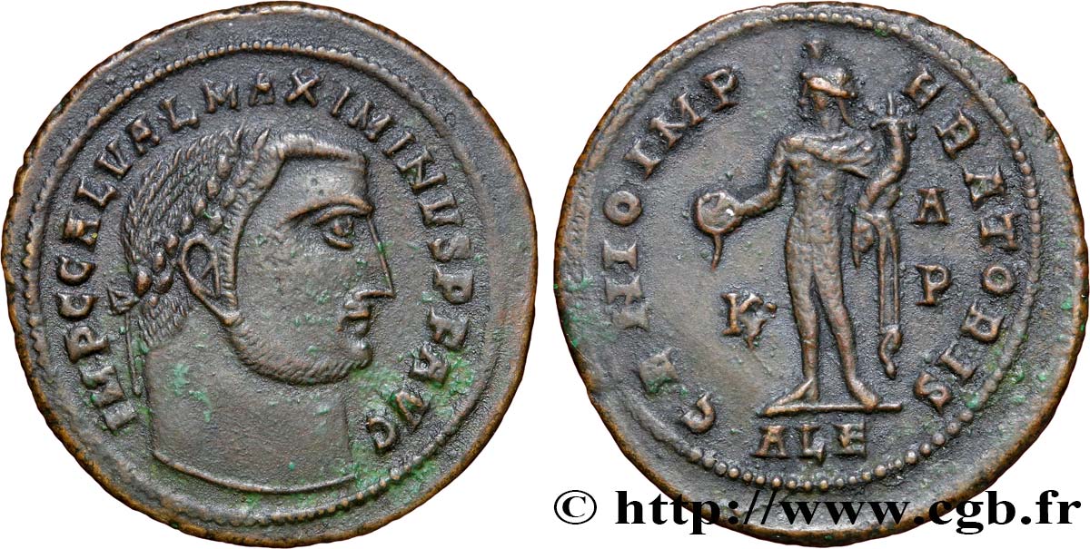 MAXIMINO II DAZA Follis ou nummus MBC+
