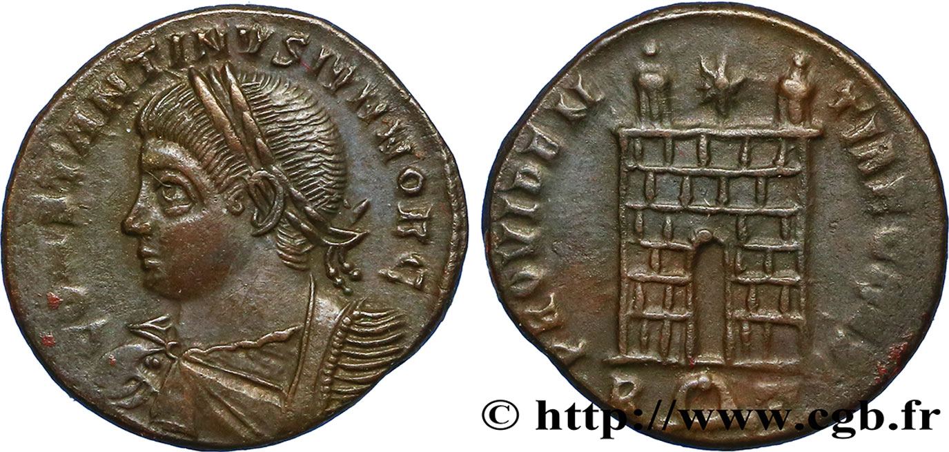 CONSTANTIN II Centenionalis ou nummus SUP/TTB+