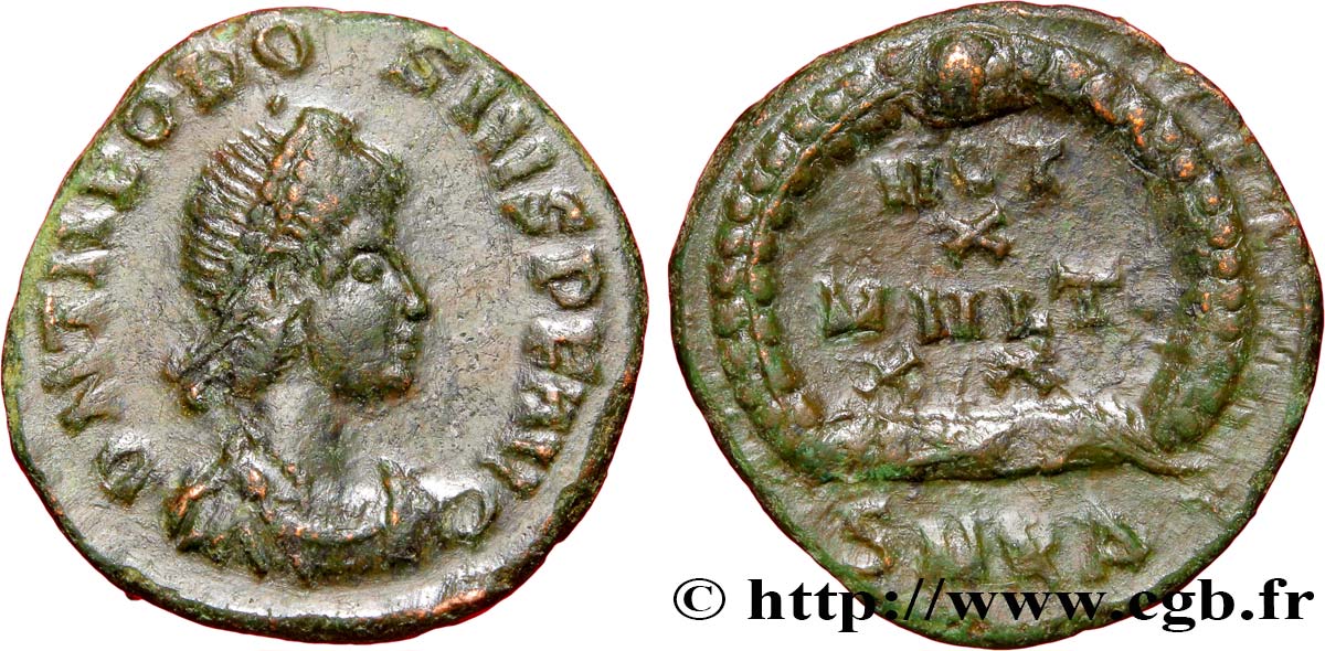 THÉODOSE Ier Nummus, (PBQ, Æ 4) SPL