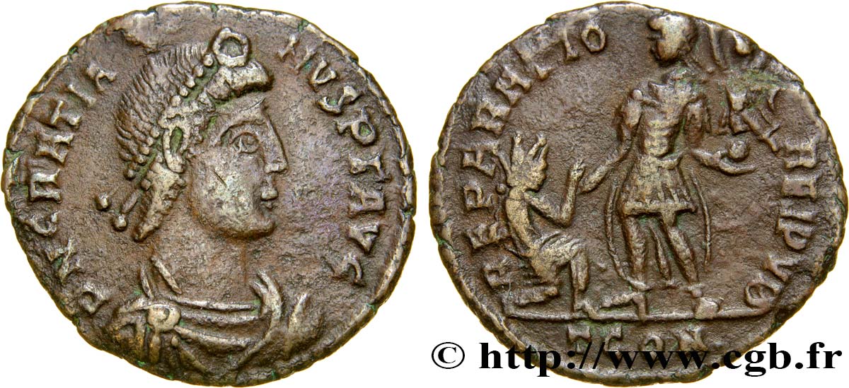 GRATIEN Maiorina pecunia, (MB, Æ 2) TTB