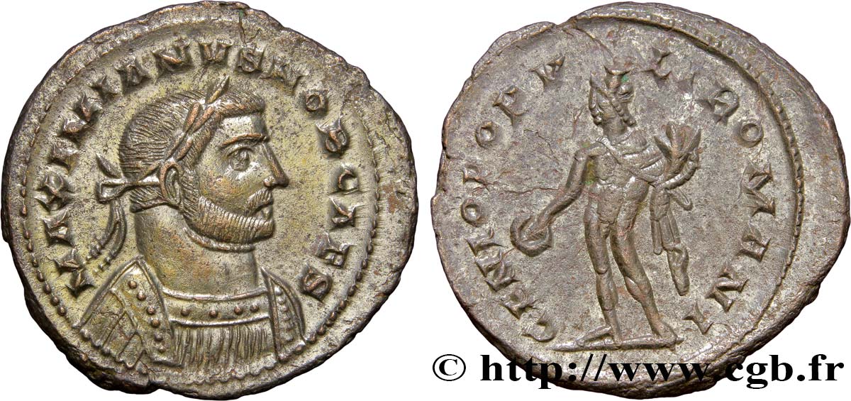 GALÈRE Follis ou nummus SPL/SUP