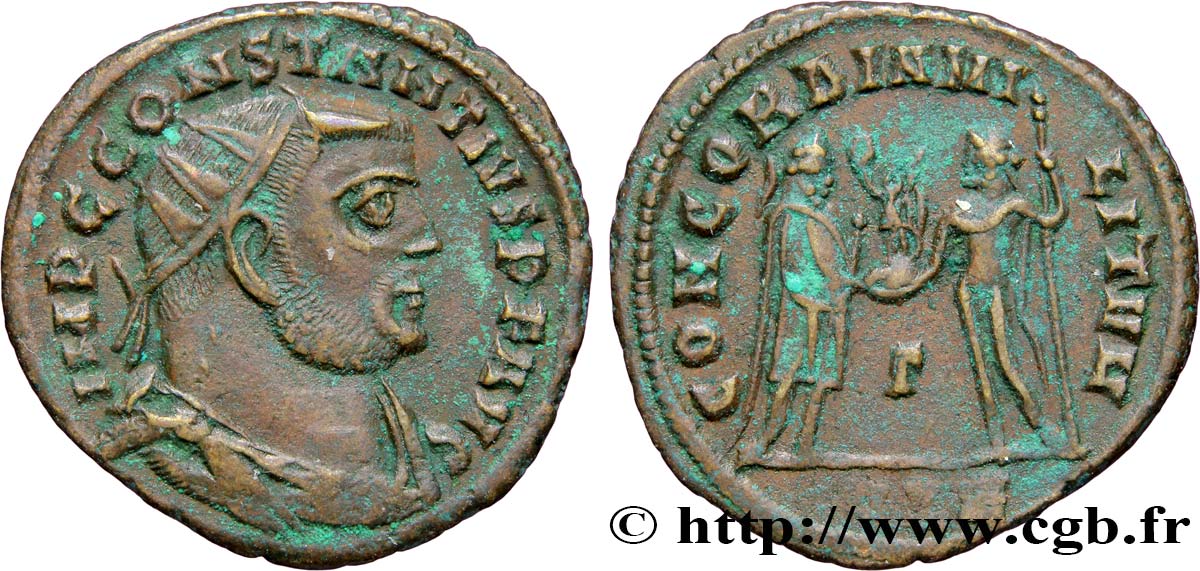 CONSTANCE Ier CHLORE Pseudo ou néo-aurelianus TTB