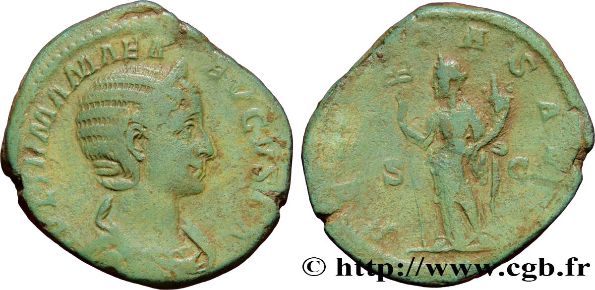 JULIA MAMÉE Sesterce TTB/TB+