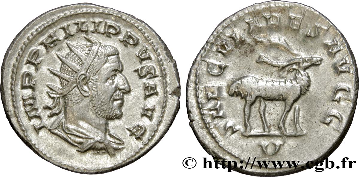 PHILIPPUS I. ARABS Antoninien ST/VZ