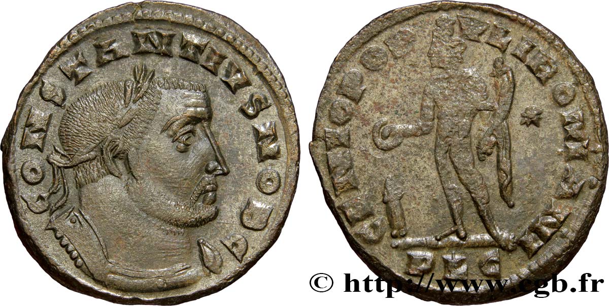 CONSTANTIUS I Follis ou nummus VZ/SS
