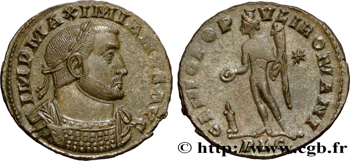 MAXIMIEN HERCULE Follis ou nummus SPL/SUP